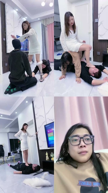 【麋鹿银儿】暴力踩踏虐慕名求死奴