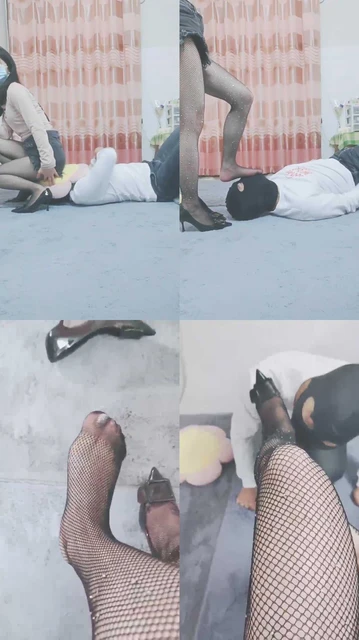 【灵竹】黑丝高跟恋足调