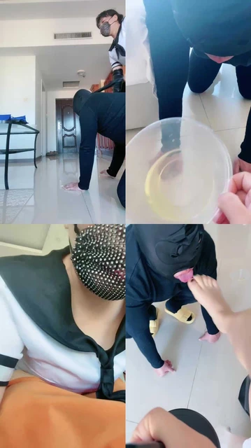 【佳琪女王】学生朱长靴踢裆训狗舔脚