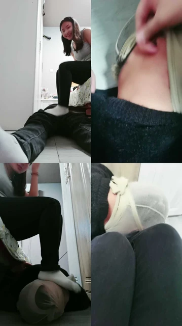 【晓安公主】白袜脚踩踏/揪耳朵