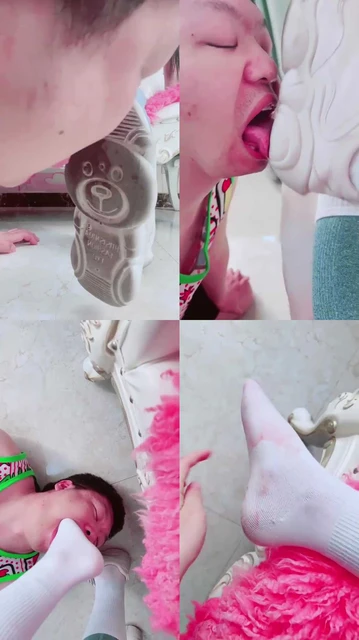 【兔粉粉】小白鞋白棉袜羞辱老公