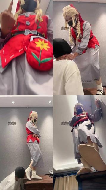 【狗哥】cos女神-皮鞋白袜舔/袜子强制塞嘴