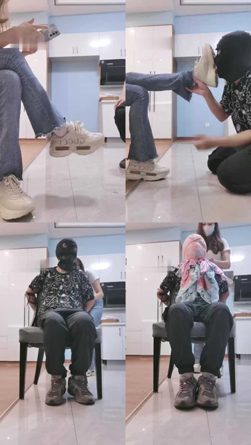 【紫琳女神】运动鞋踩踏/数据线抽/封嘴/全包窒息