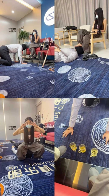 【安徽情侣】情侣主台球馆公开处刑绿帽奴