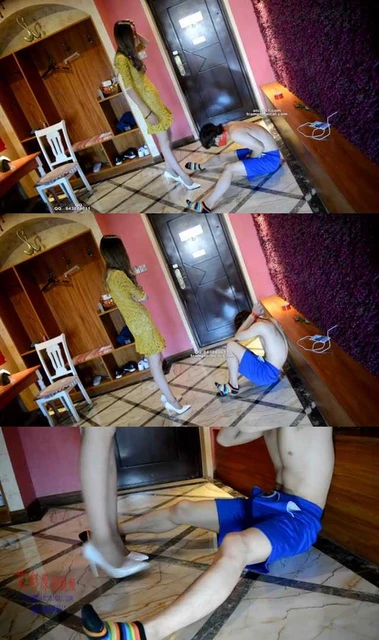 【奴隶岛】高跟鞋踢裆