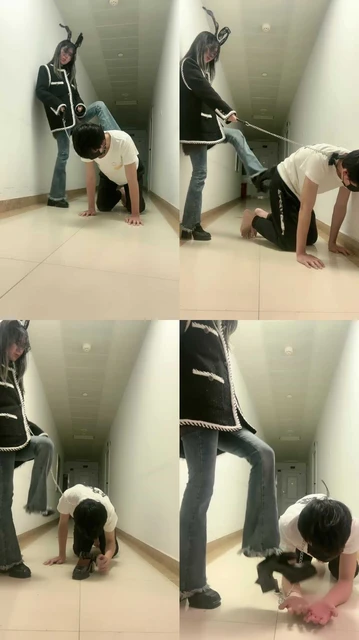 【暴躁小溪】艺校女神胯下辱狗转胯【双视角版】