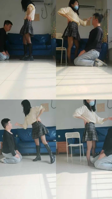【阿喵女神】JK长靴首调-转胯/重度耳光/踩狗垫【双视角版】