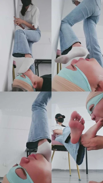 【美娜格格】双足白袜脚强制深喉-羞辱至极