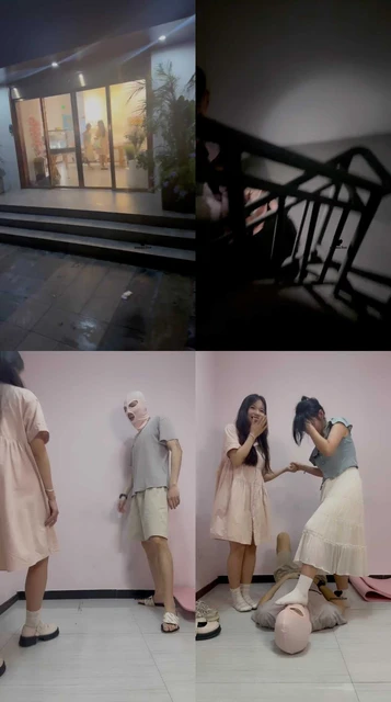 【狗哥】路边开发双学生妹-踢裆踩踏