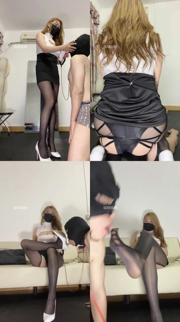 【深圳甜心教主S】开当丝袜玩贱狗