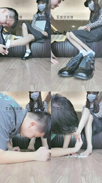 【岁岁殿下】脏白袜/足喂食/深喉/踩脸/耳光强制跪拜