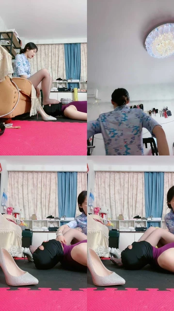 【奶萍】空姐S-丝袜高跟踩虐/臭脚捂脸