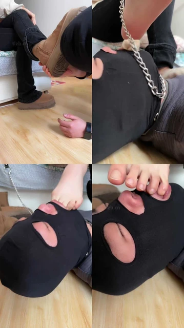 【玥野兔】近距离-雪地靴原味船袜踩虐