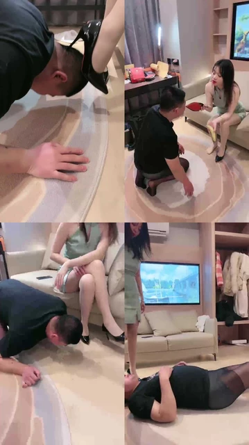 【妍主大大】御姐踩踏食物喂食