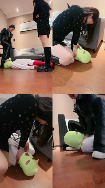 【沐阳大小姐】双S-长靴/小白鞋踩踏/掐脖窒息/闻舔丝脚【完整版】