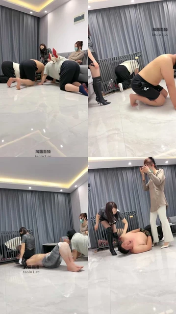 【猪猪刑】双主玩弄三个贱货,保鲜膜窒息,骑马狗笼羞辱