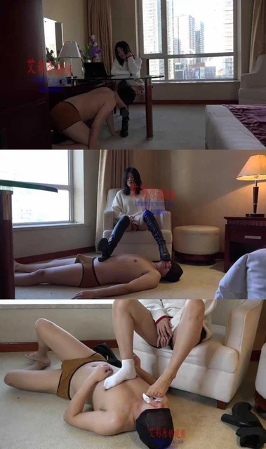 【小妮女主】小默主人原味棉袜+户外长靴调教!