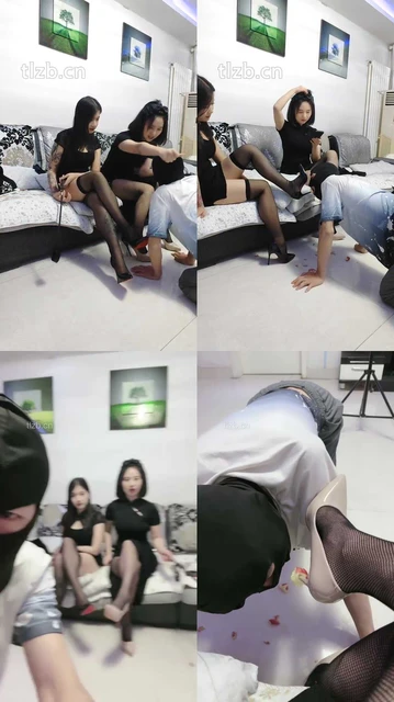 【鱼糯糯】双S-黑丝高跟诱惑家奴【双视角版】