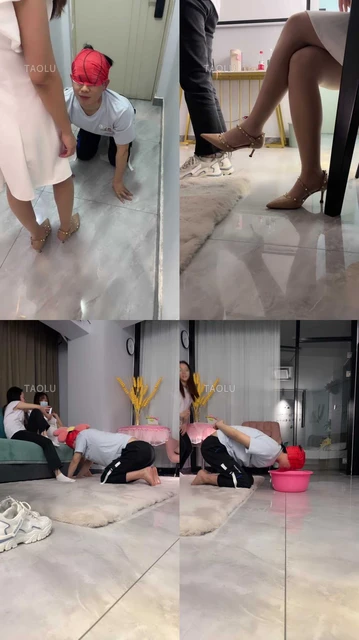 【妖子】姐妹花把继父当狗虐