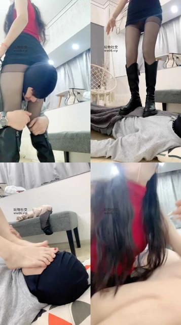 【丝雯】骑马胯下辱/长靴黑丝虐/鞭打踩踏【完整版】