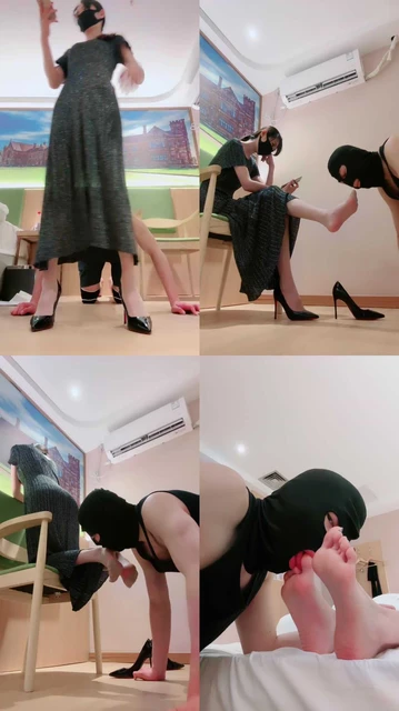 【美娜格格】高贵长裙女神-转胯肉丝恋足舔