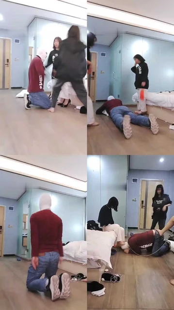 【德意志】4素人小姐姐群殴专场-踢裆口水暴力调