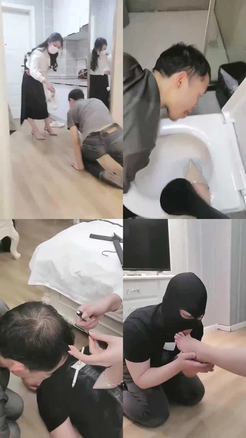 【女帝】人体刷鞋器/踩狗舌/转胯骑马