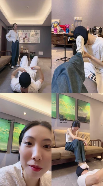 【狗哥】气质女神素人S-小白鞋白袜踩/臭脚捂脸窒息