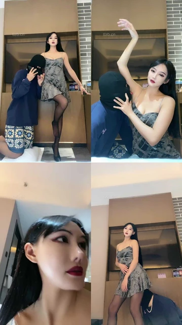 【千条姐】长腿黑丝高跟诱惑/插嘴/闻腋下