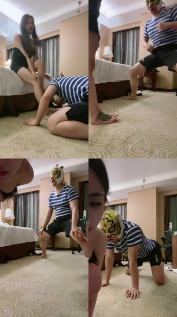 【不知名美女】臭脚捂脸/裸足踩踏/提档/骑马