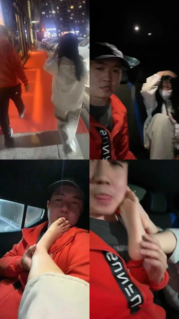 【精神小妹】车内调-素人学生主-原味棉袜气味辱