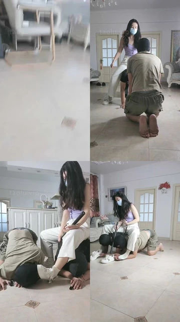 【夏夏S】骑马双狗/虐打/闻舔小白鞋白袜【双视角版】