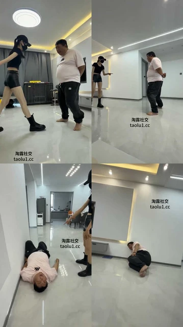 【美娜格格s】最狠一次,老猪已废强制踢裆300下