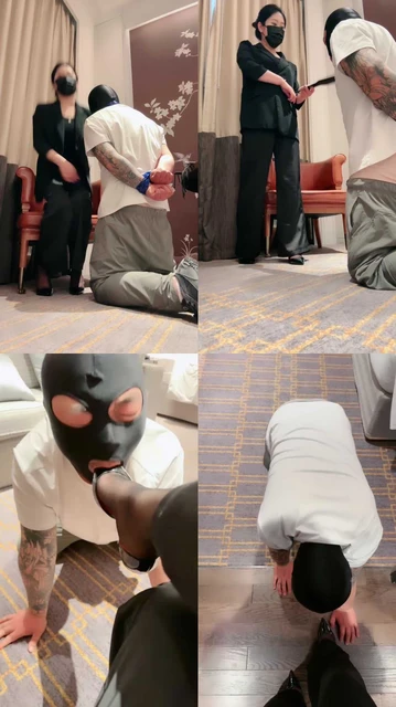 【花兮玥】白领S-反绑贱奴高跟黑丝暴打/重口呕吐物