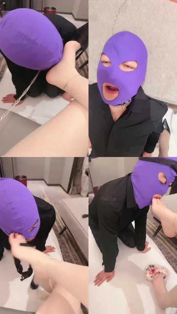 【安主】肉丝脚插嘴/舔内裤/镜前恋足舔/脚踩喂食