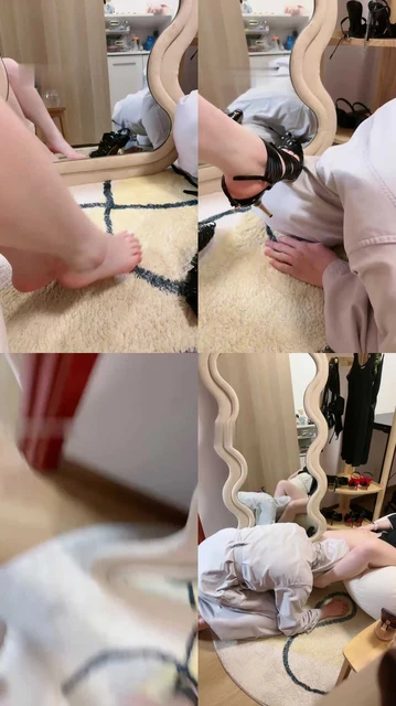 【苗苗】镜前羞辱恋足调奶狗【完整版】