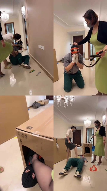 【梓夫人】双S暴力虐打装修工人【完整版】