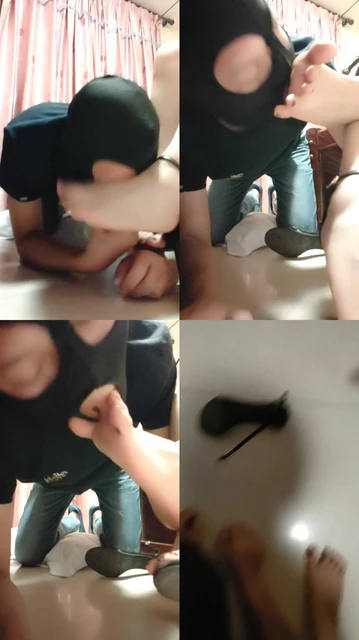 【广州丝主】近距离-原味裸足狂舔/闻高跟鞋【完整版】