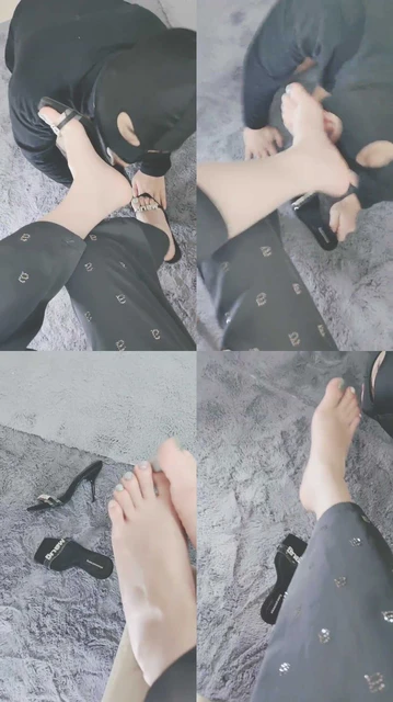 【灵竹】深夜高跟裸足恋足舔