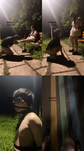 【酱葱】户外-狗爬犬化/鞭打/跪舔皮鞋白袜/捆绑