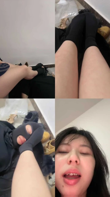 【芋芋】原味黑袜踩踏窒息