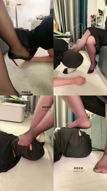 【傲冰s】黑丝高跟洗礼贱贷