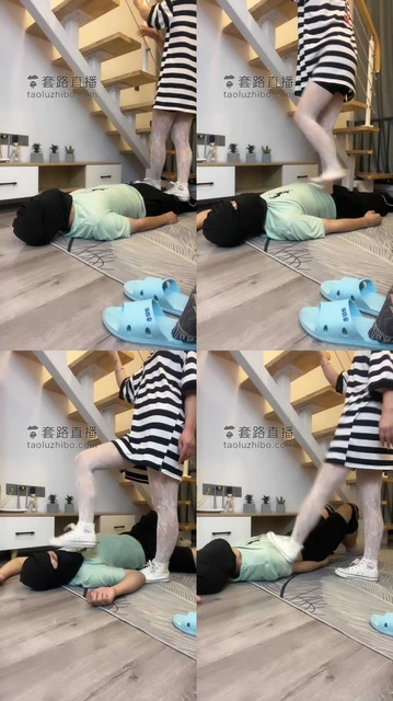 【云云酱】萝莉主白丝全体重踩踏