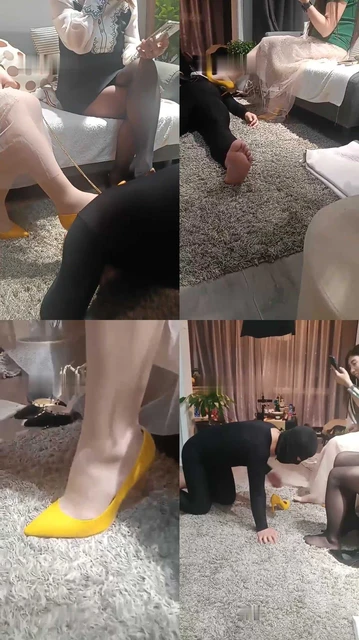 【乐姐】双S-黑丝+肉丝美腿踩虐【双视角版】