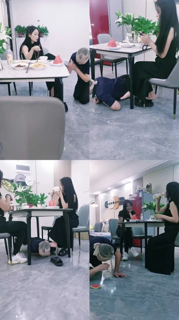 【幽魅】双S-桌下伺候主人用餐