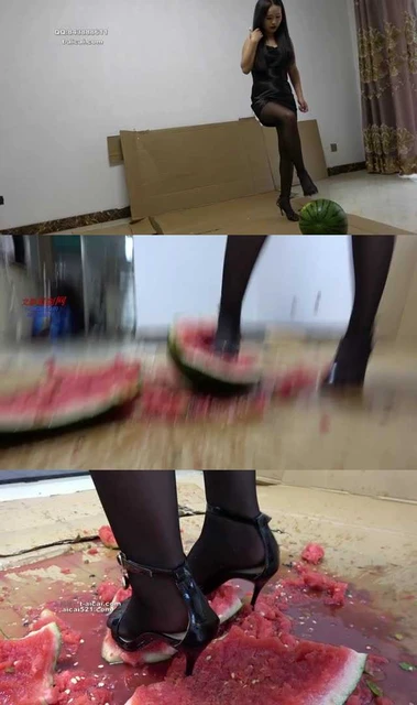 【冷柔】高跟鞋跟踩烂大西瓜