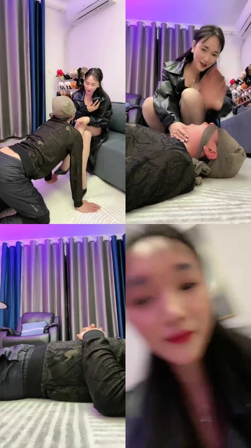 【傲雪】狗舌清理脏鞋底/窒息挑战/喂口水