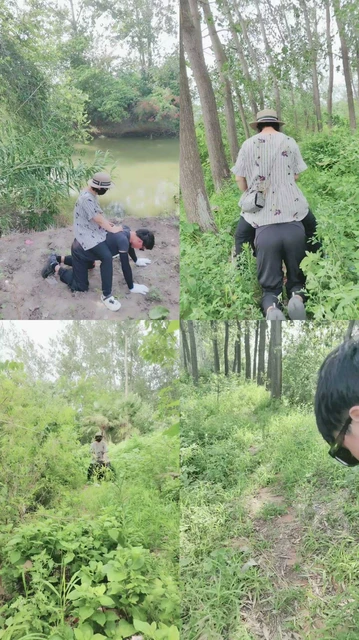 【小野猫S】户外骑树林，河边