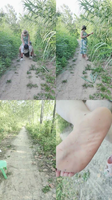 【小野猫S】户外脚喂食遛狗