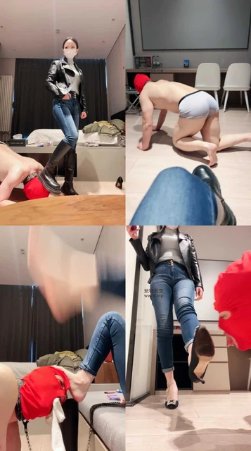 【茹雪】长靴踩狗舌/舔灰尘鞋底/插嘴/吃白袜吃厕纸